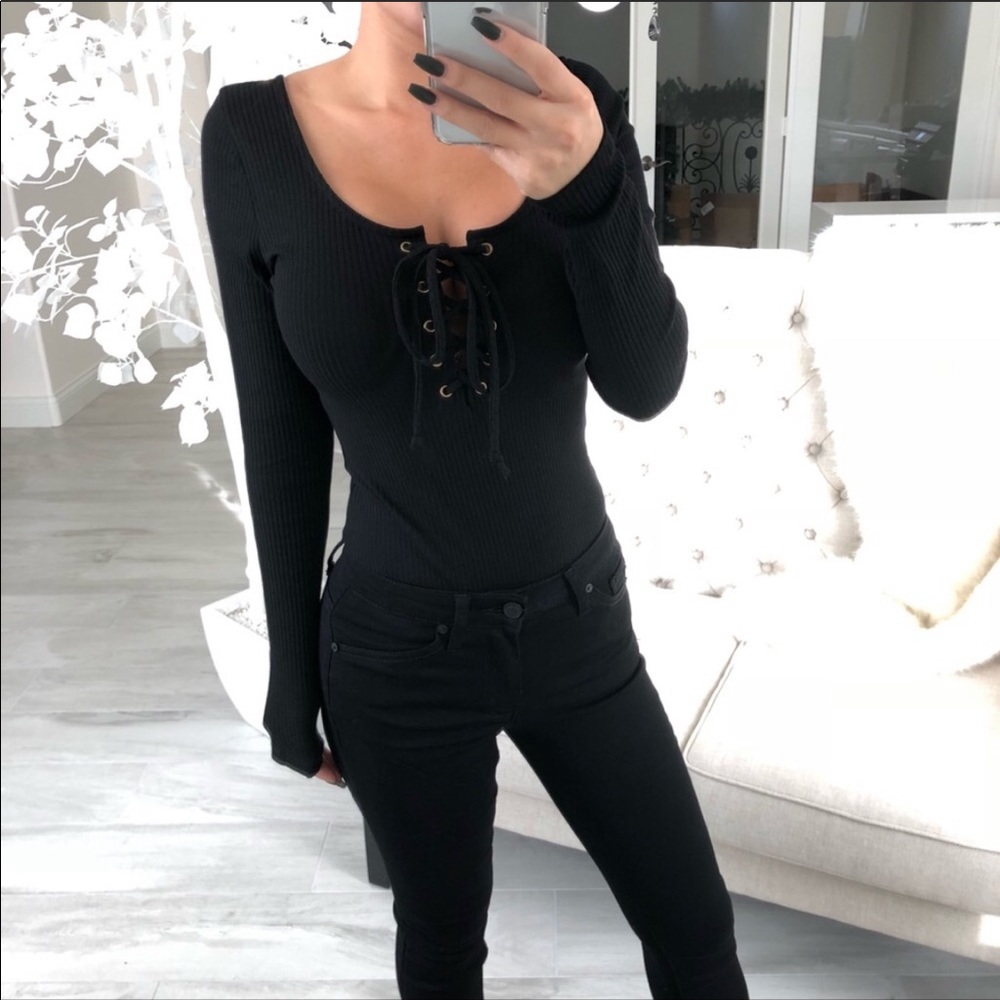 EDESSA Black Bodysuit